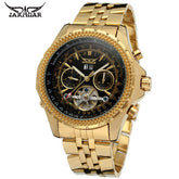 Gold Men Luxury Stainless Steel Automatic Mechanical Watch - FashionByTeresa